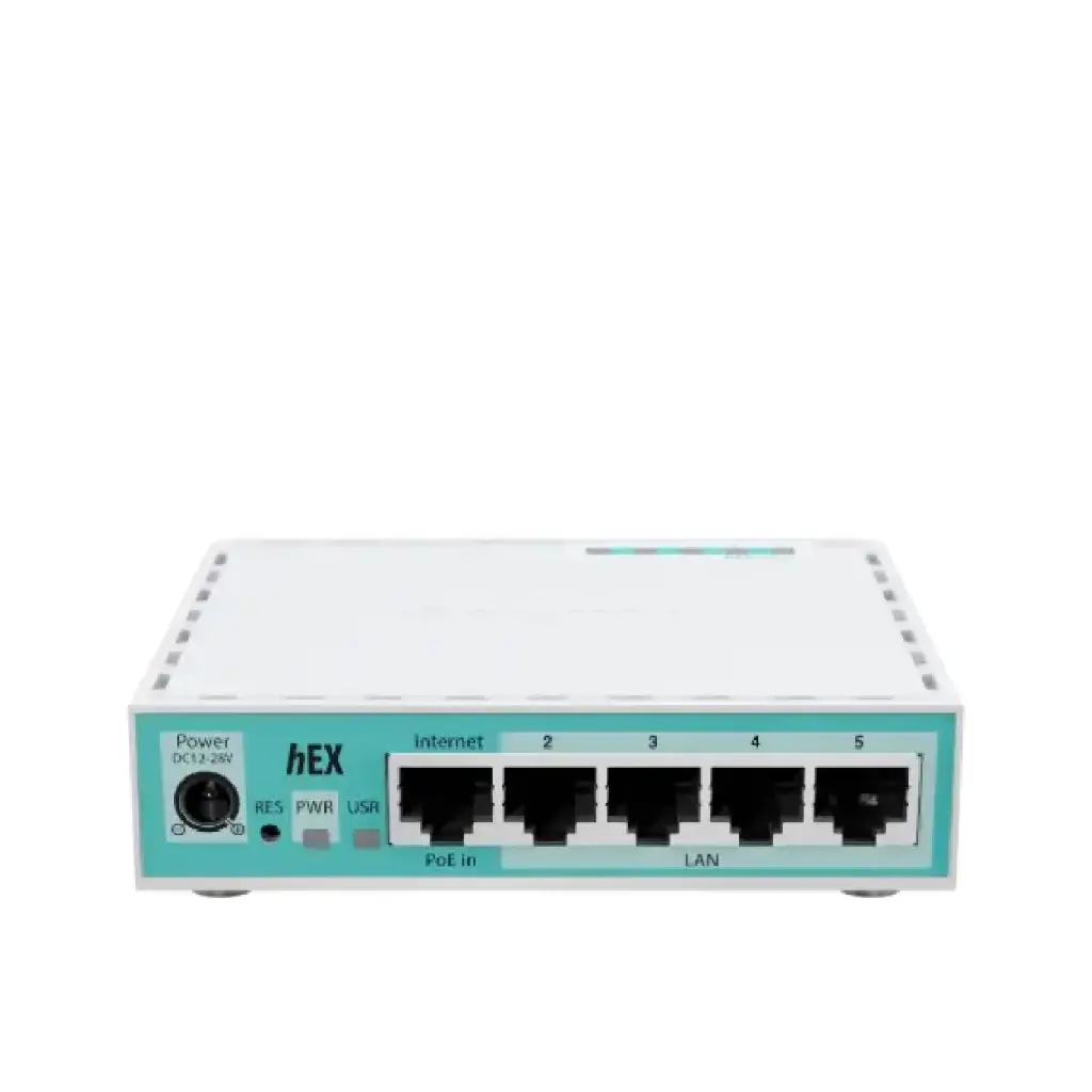 Router MikroTik hEX E50UG 5 Puertos Gigabit RouterOS v7 Alto Rendimiento